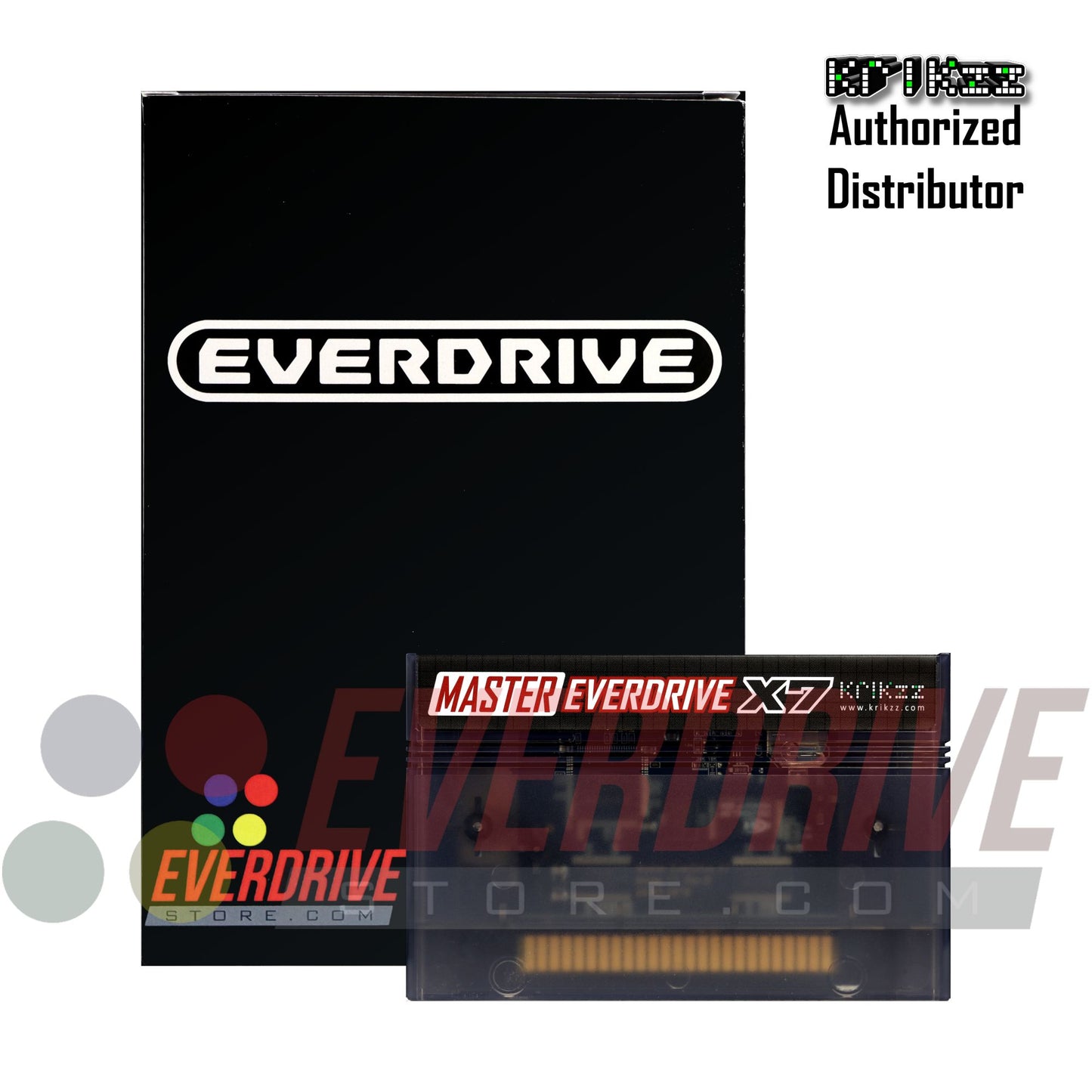 Master Everdrive X7 - Frosted Black by Krikzz for Master System