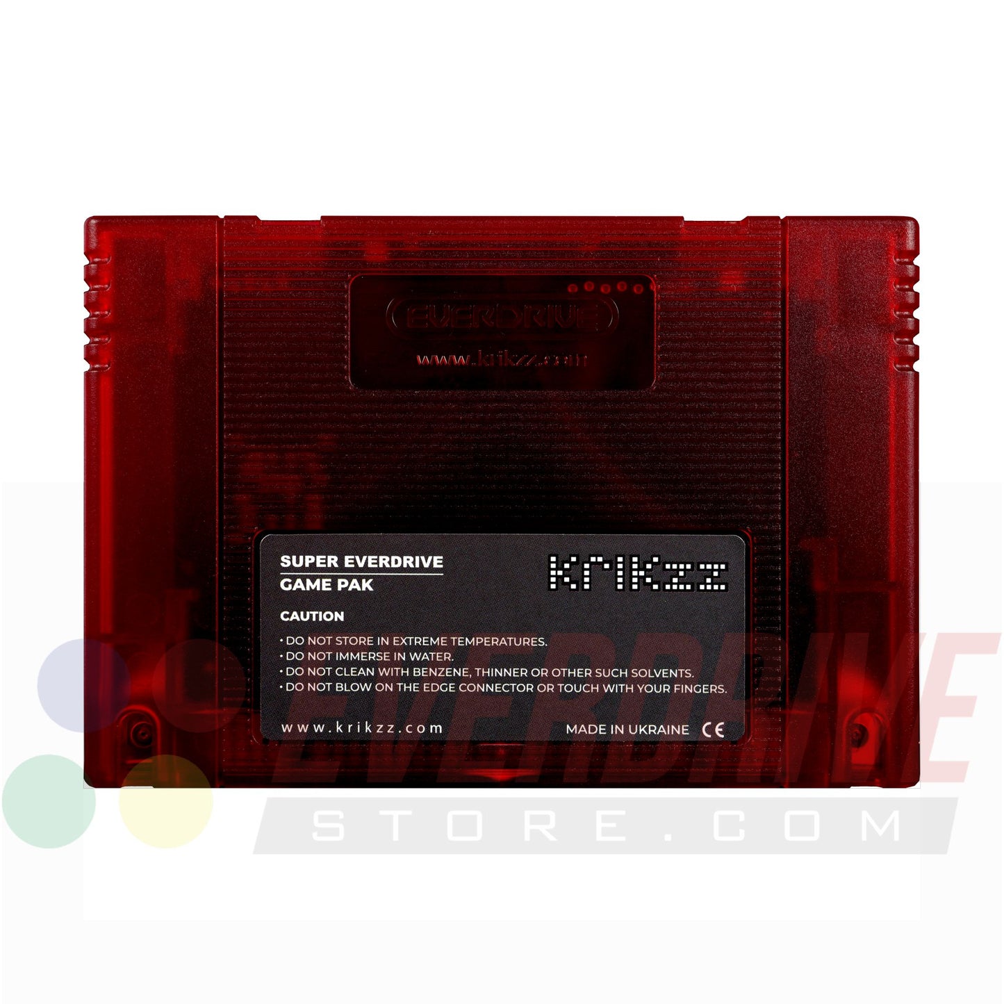 Super Everdrive X6 DSP - Frosted Red ny Krikzz for SNES or Super Famicom