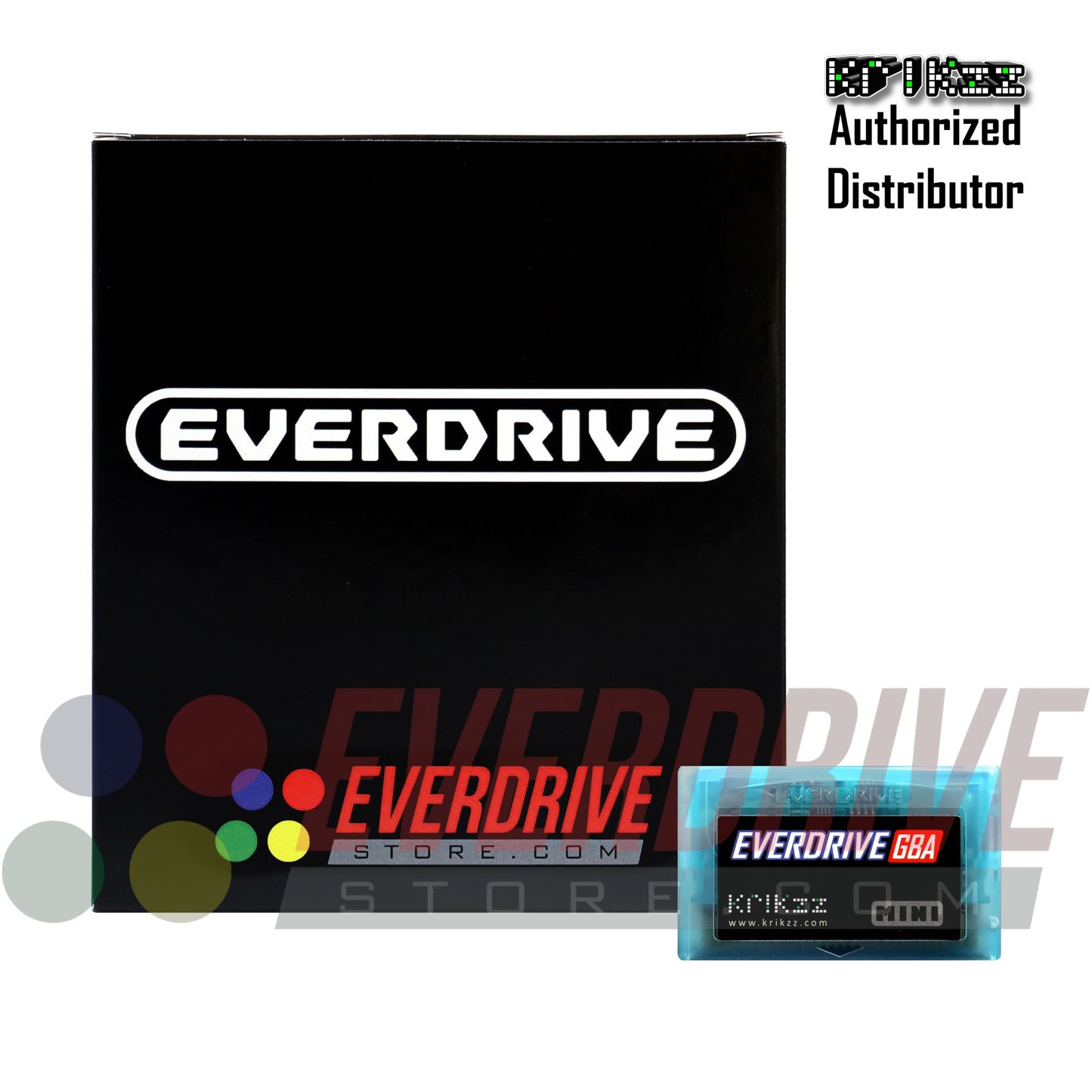 Everdrive GBA Mini - Frosted Turquoise by Krikzz for GBA