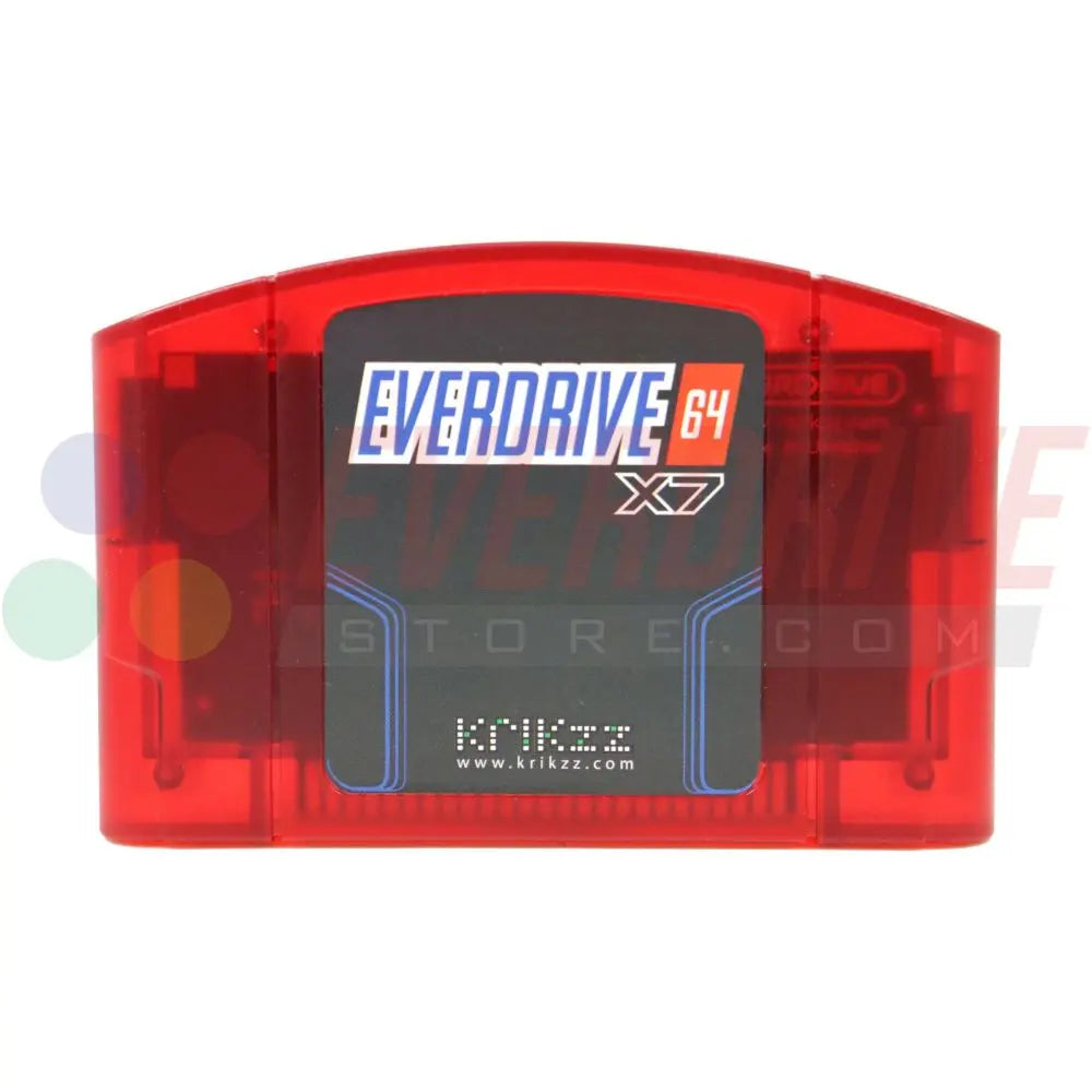 Everdrive 64 X7 - Frosted Red by Krikzz for N64 Krikzz