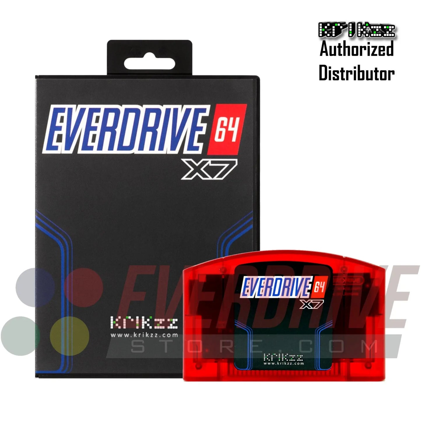 Everdrive 64 X7 - Frosted Red by Krikzz for N64 Krikzz