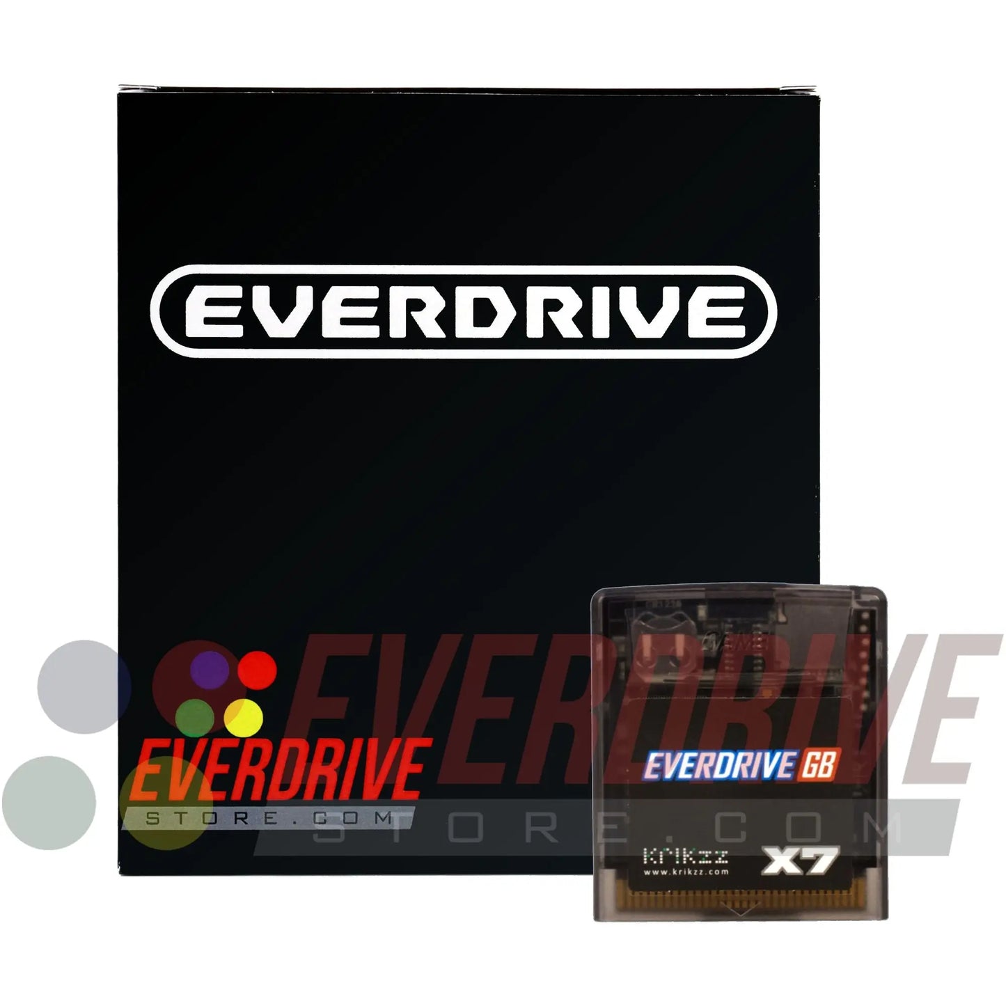 Everdrive GB X7 - Frosted Black by Krikzz for GB or GBC Krikzz