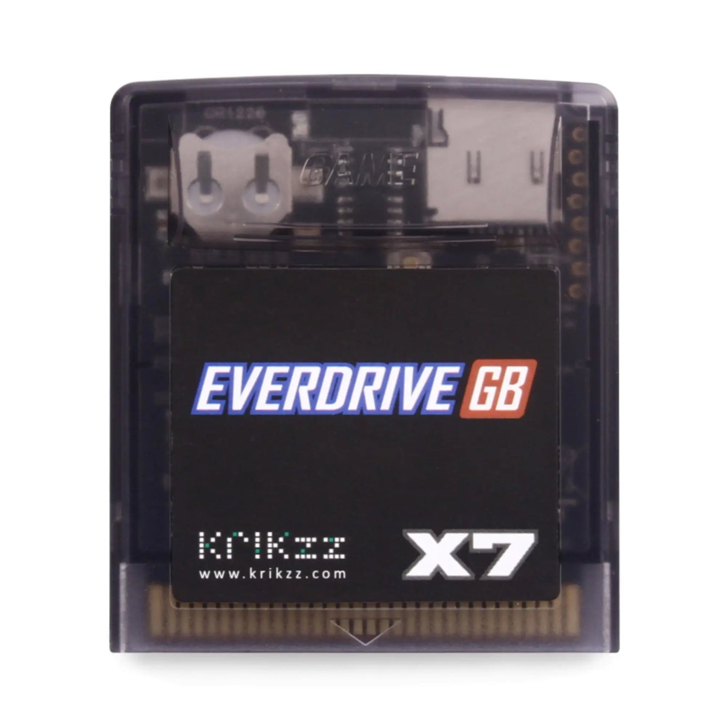 Everdrive GB X7 - Frosted Black by Krikzz for GB or GBC Krikzz