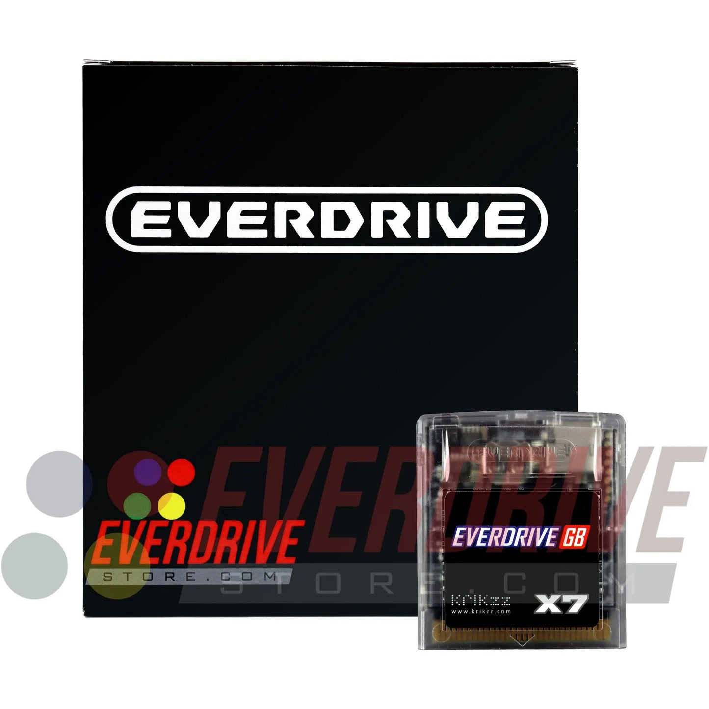 Everdrive GB X7 - Frosted Clear by Krikzz for GB or GBC Krikzz