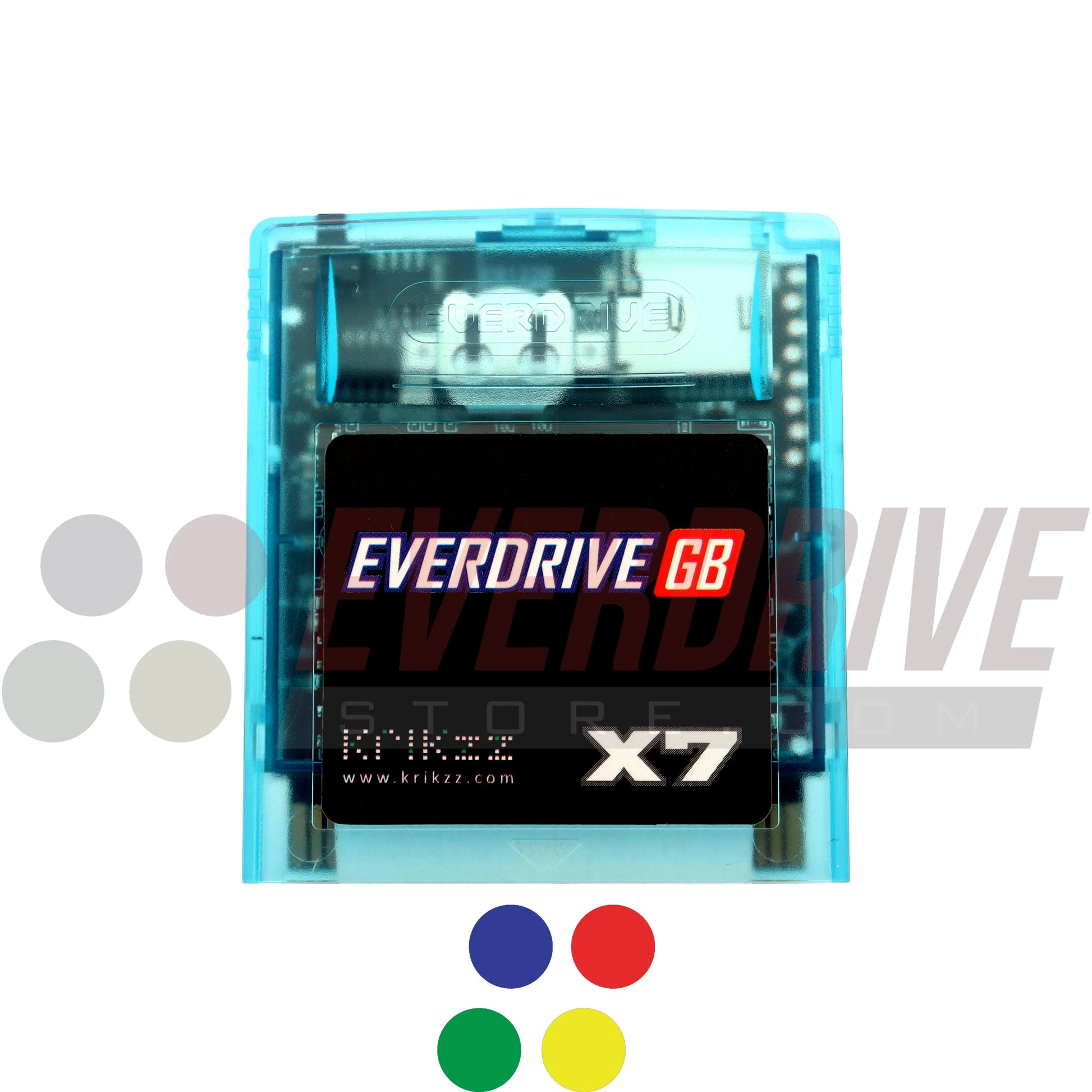 Everdrive GB X7 - Frosted Turquoise by Krikzz for GB or GBC Krikzz