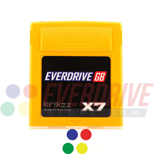 Everdrive GB X7 - Yellow by Krikzz for GB or GBC Krikzz