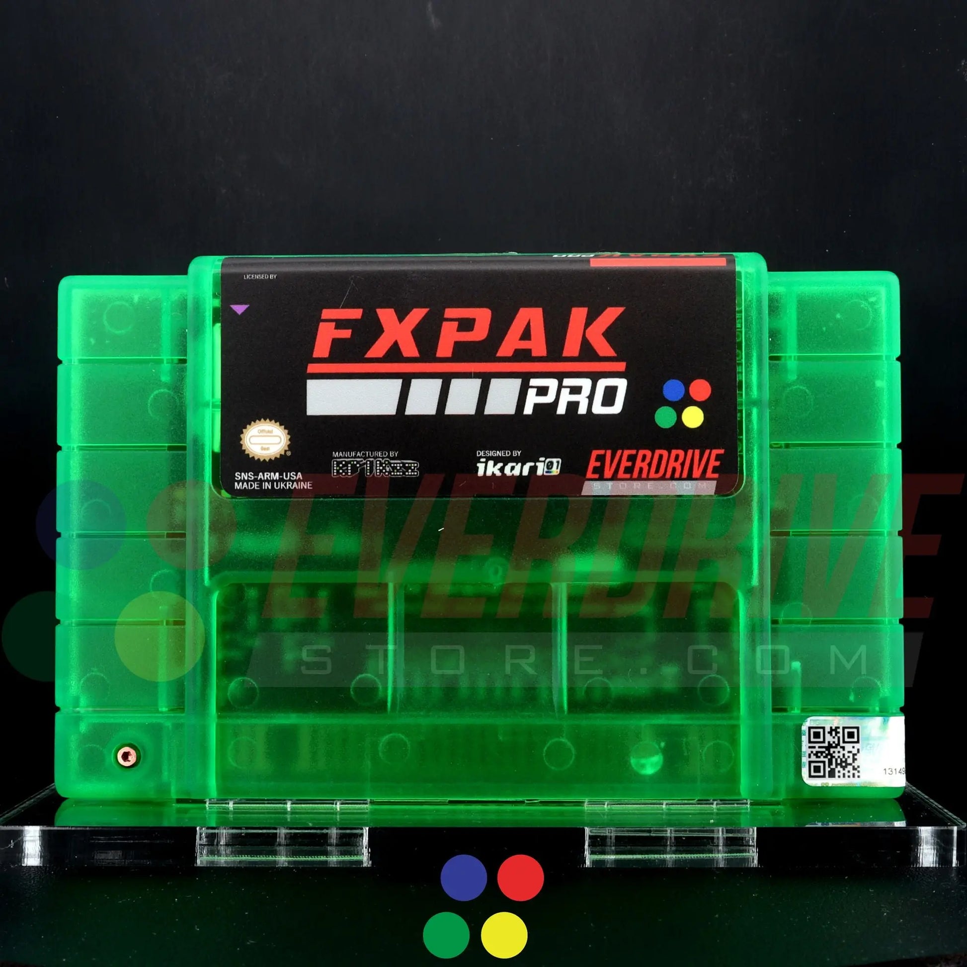 FXPAK Pro NAS - Frosted Green by Krikzz for SNES EverdriveStore.com