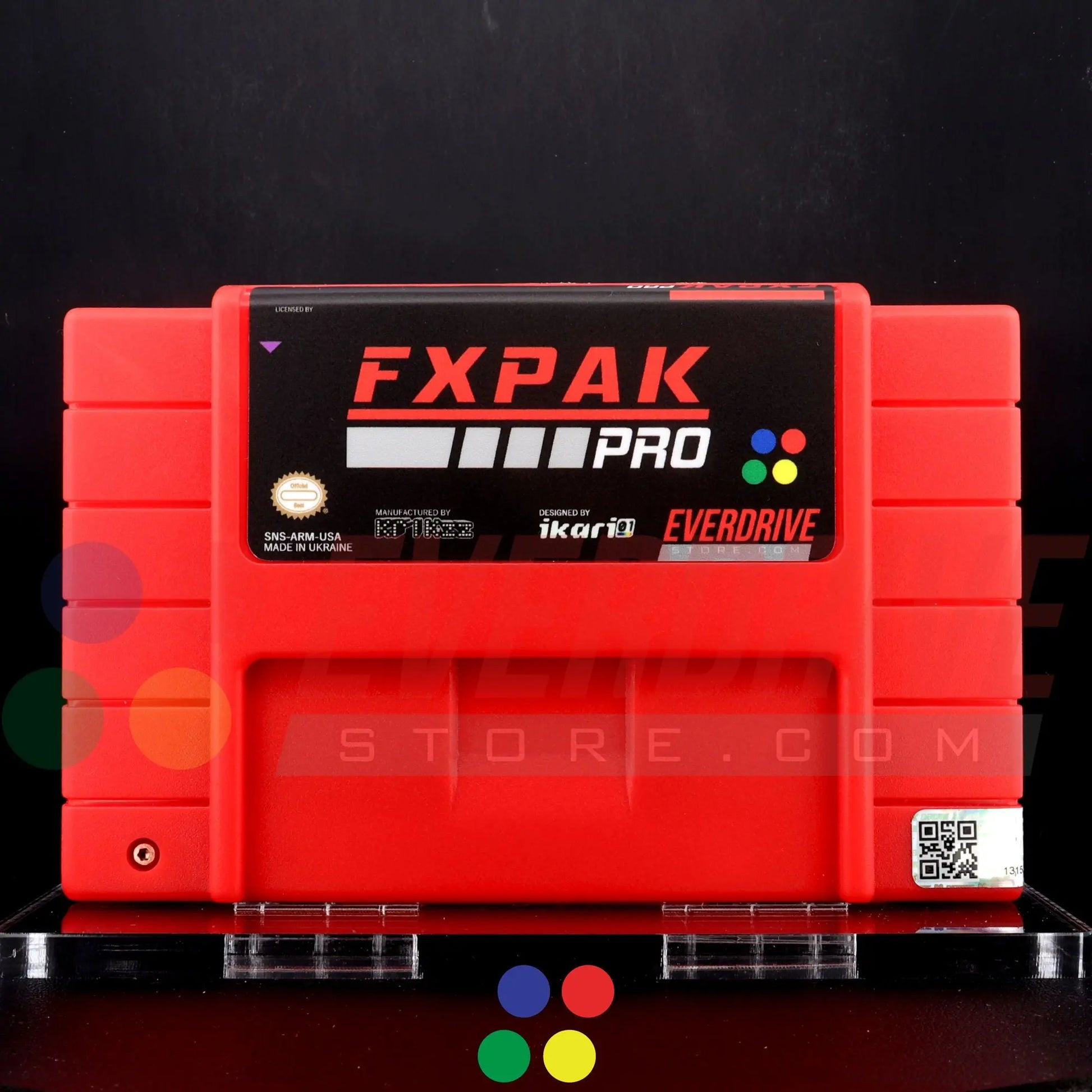 FXPAK Pro NAS - Red by Krikzz for SNES EverdriveStore.com