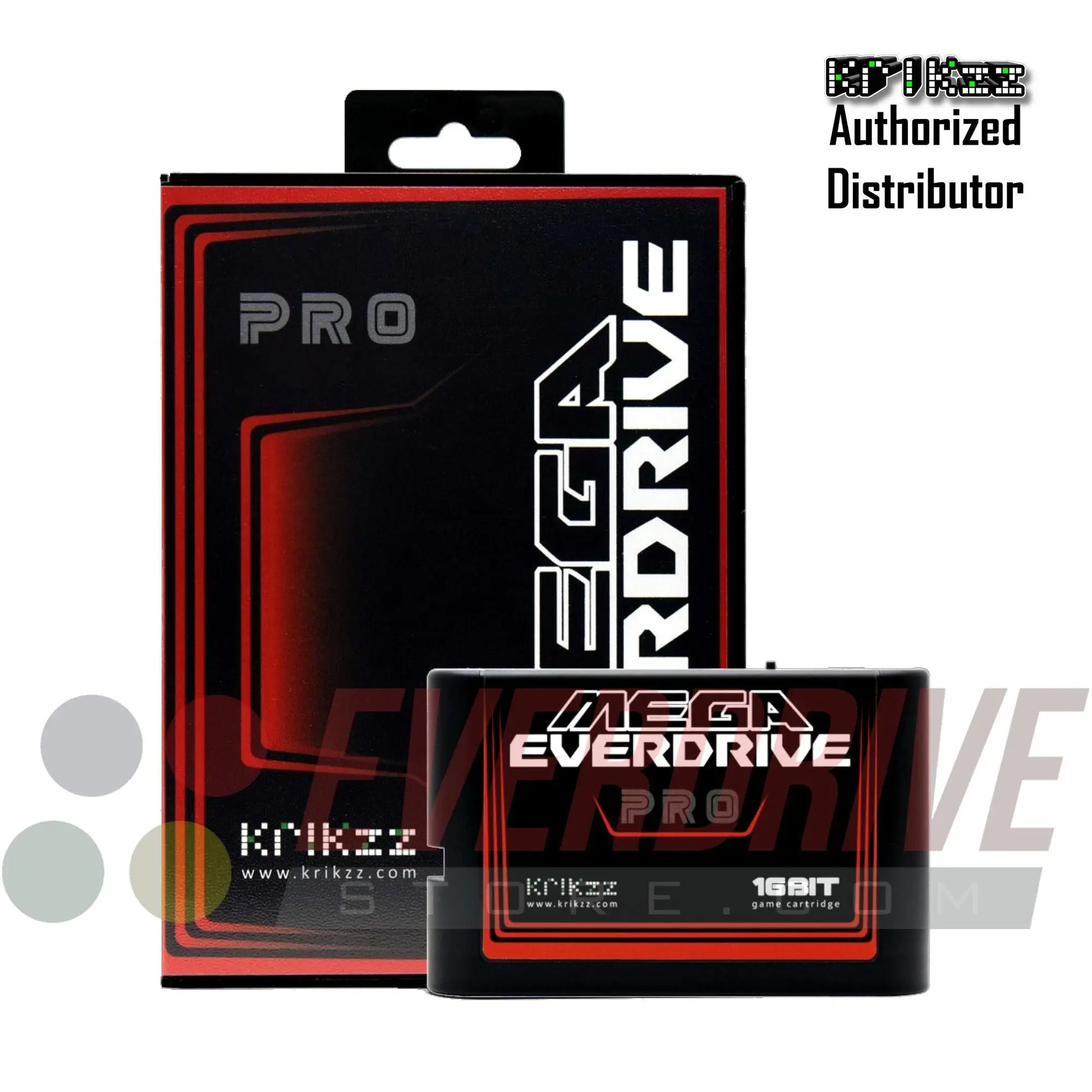 Mega Everdrive PRO - Black by Krikzz for Genesis or Mega Drive Krikzz