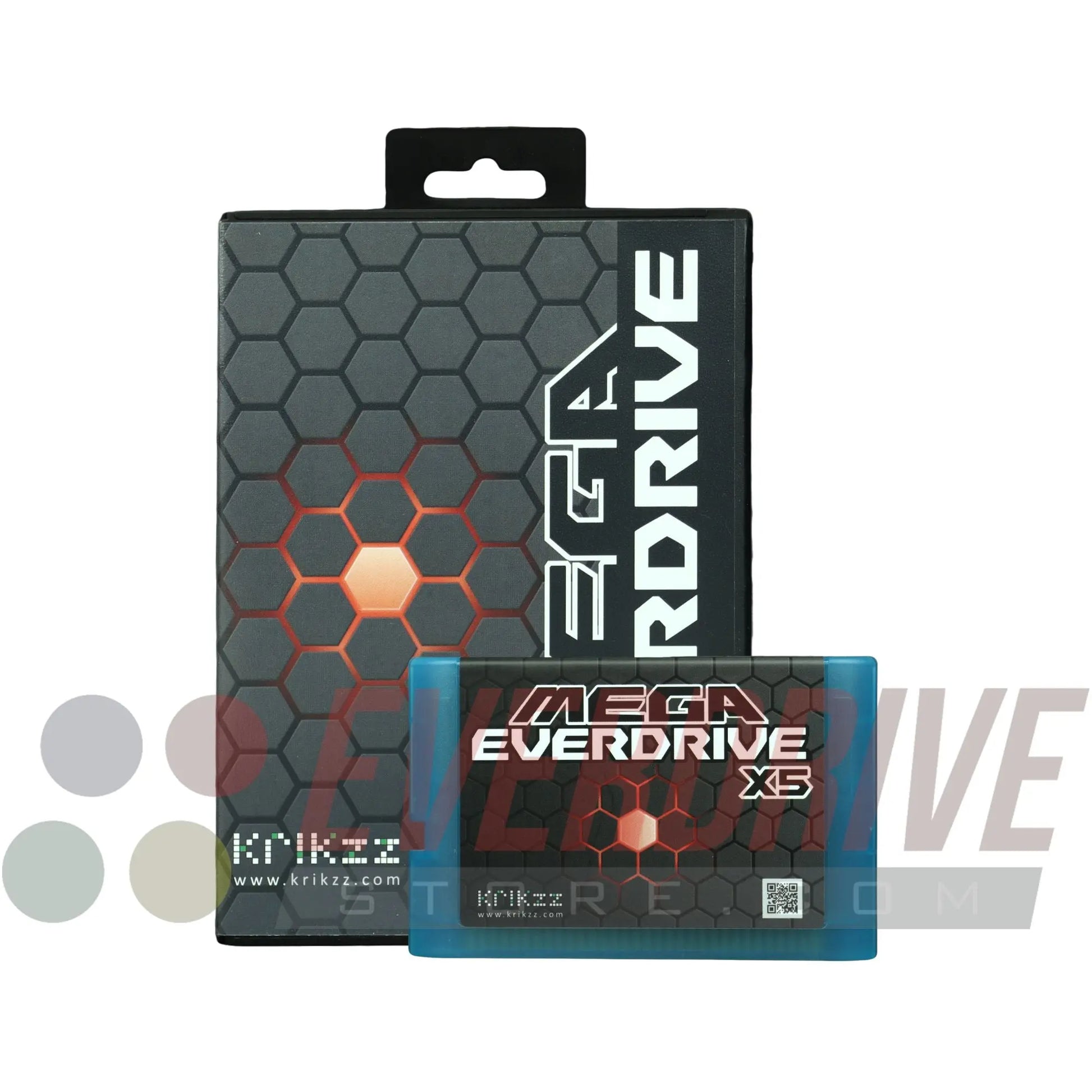 Mega Everdrive X5 - Frosted Turquoise by Krikzz for Genesis or Mega Drive KRIKzz