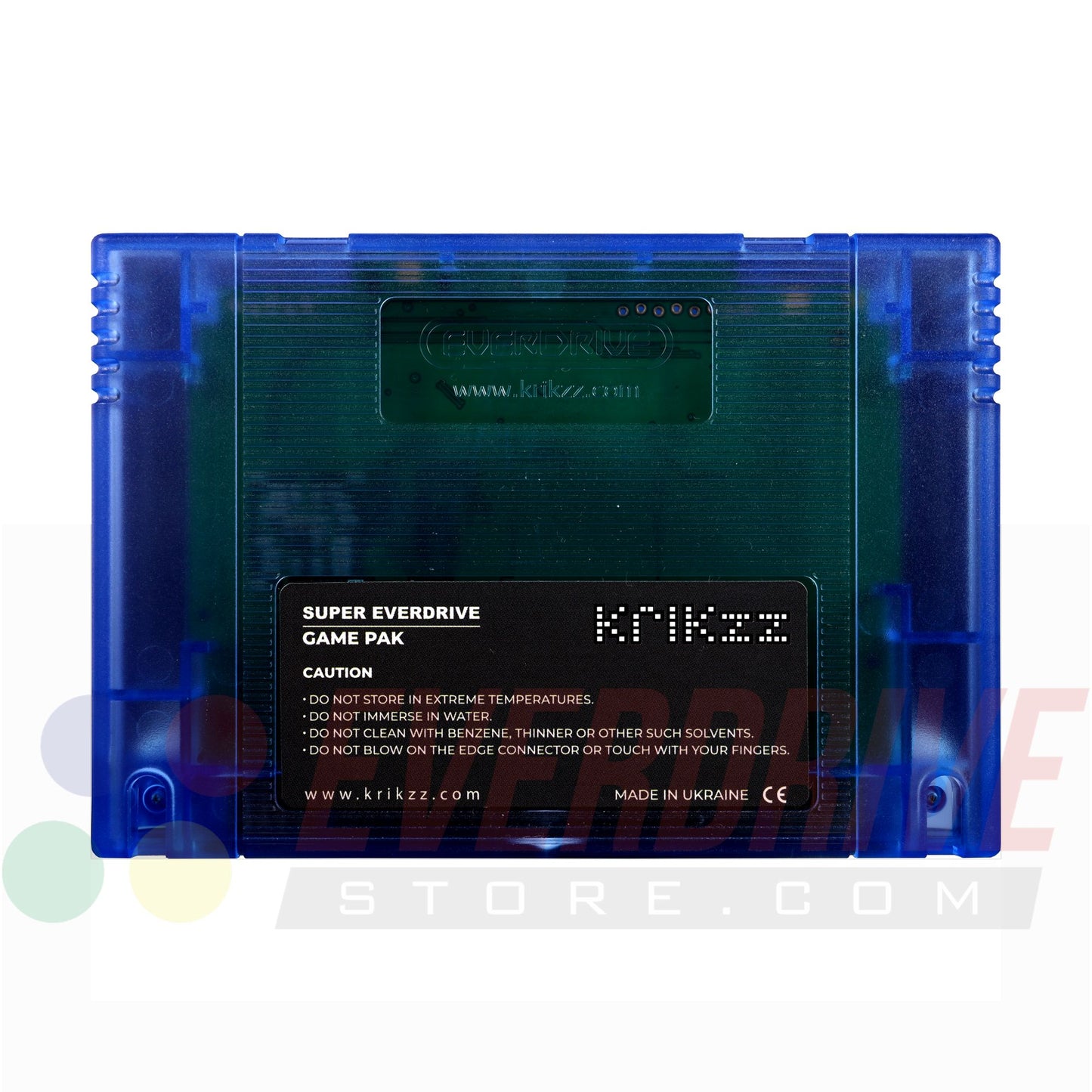 Super Everdrive X6 DSP - Frosted Blue by Krikzz for SNES or Super Famicom